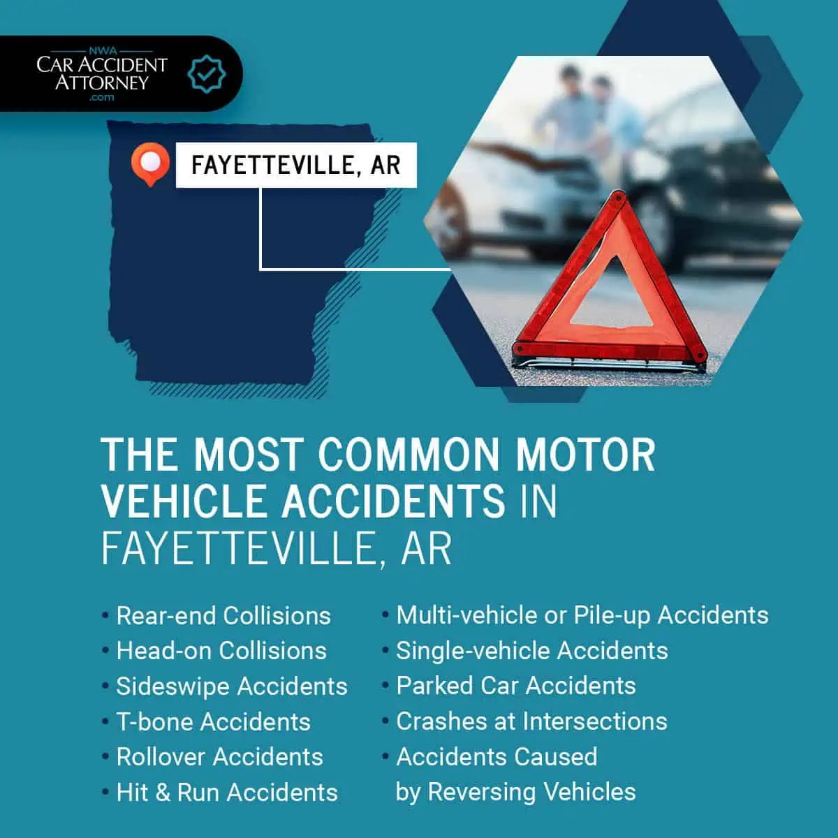 Common Fayetteville Auto Accident Cases, Common Car Crash Cases in Fayetteville Arkansas